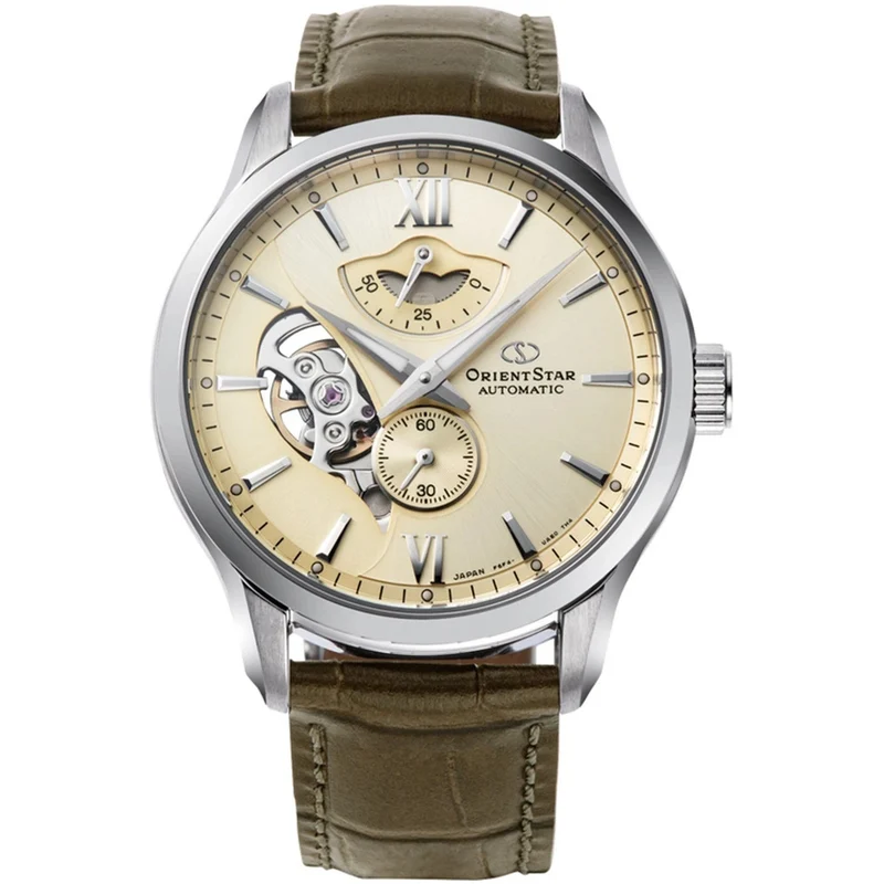 Montre Orient Star Contemporary RE-AV0B10G00B Cœur Ouvert Champagne Automatique