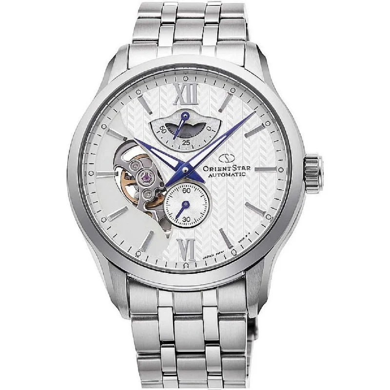Montre Orient Star Contemporary RE-AV0B01S00B Cœur Ouvert Argenté Automatique