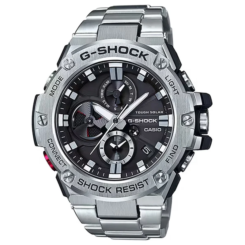 Montre Casio G-Shock GST-B100D-1A Homme Argenté Noir