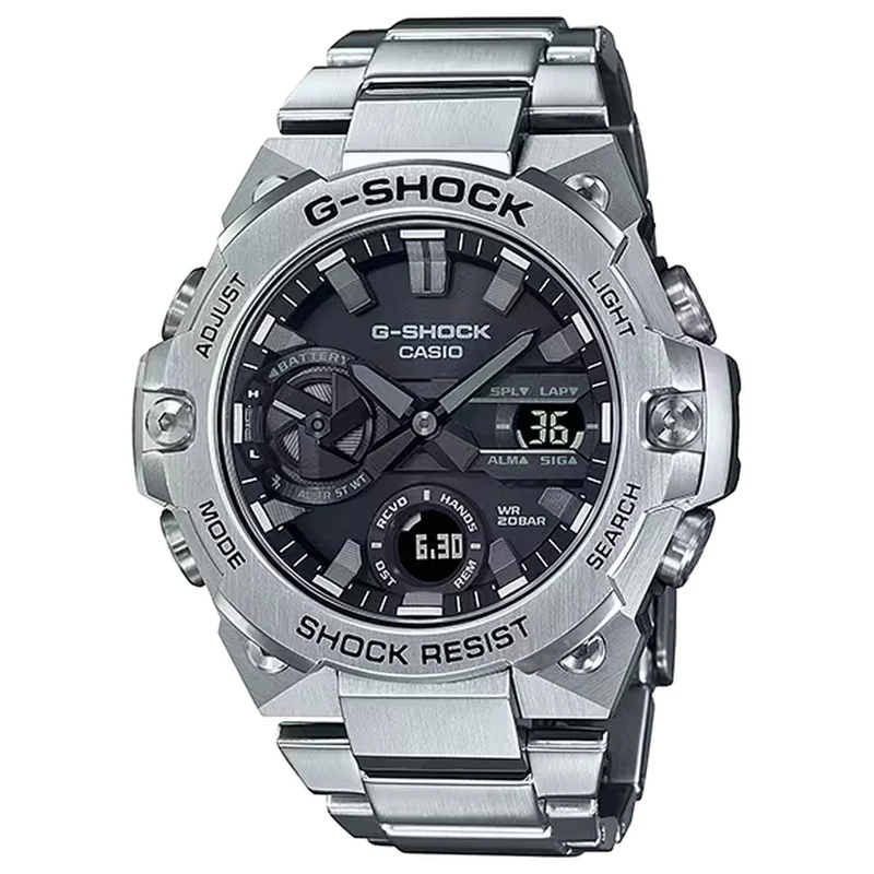 Montre Casio G-Shock GST-B400D-1A Homme Argenté Noir
