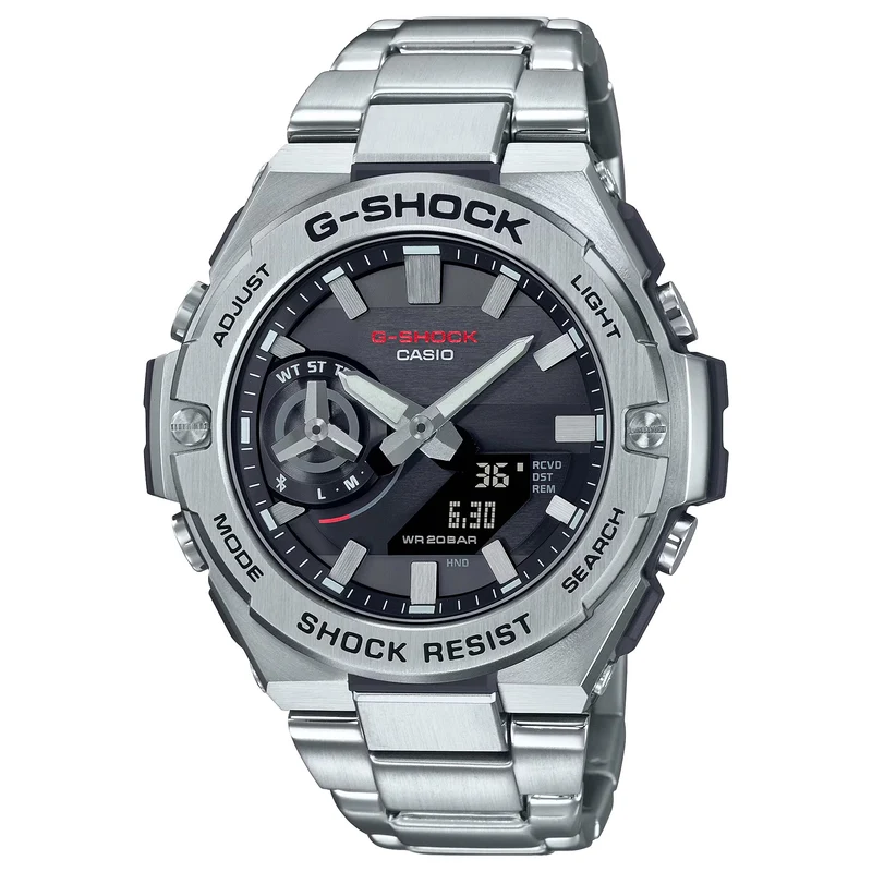 Montre Casio G-Shock GST-B500D-1A Homme Argenté Noir