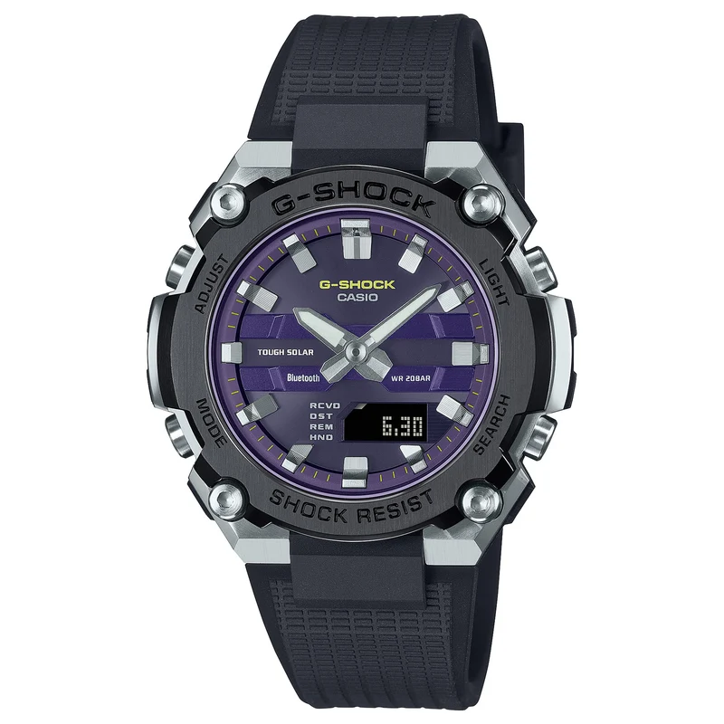 Montre Casio G-Shock GST-B600A-1A6 Homme Noir Violet
