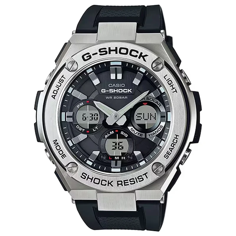 Montre Casio G-Shock GST-S110-1A Homme Argenté Noir