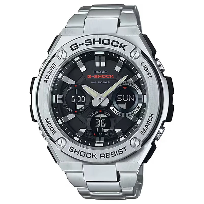 Montre Casio G-Shock GST-S110D-1A Homme Argenté Noir