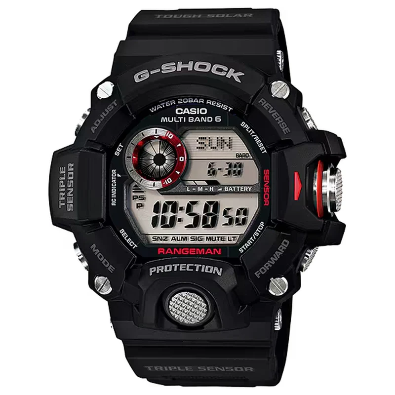 Montre Casio G-Shock GW-9400-1 Homme Noir Rouge