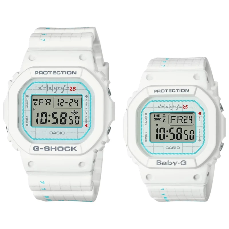 Montres Casio G-Shock / Baby-G LOV-21B-7 Unisexe Blanc Bleu