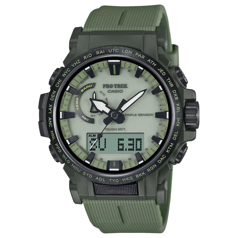 Montre Casio Pro Trek PRW-61LD-3 Homme Vert