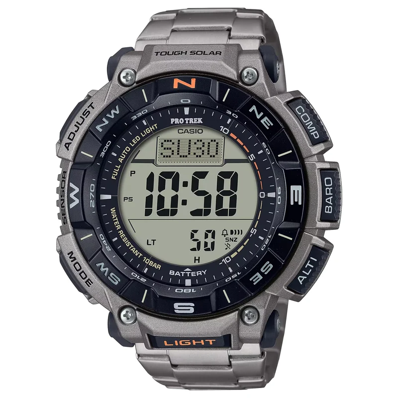 Montre Casio Pro Trek PRG-340T-7 Homme Argenté Noir