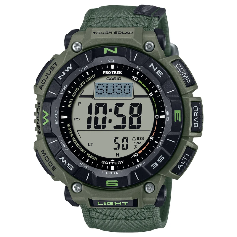 Montre Casio Pro Trek PRG-340B-3 Homme Vert Noir