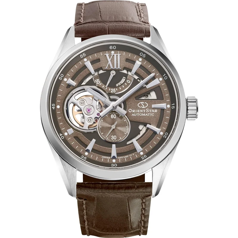 Montre Orient Star Contemporary RE-AV0139Y00B Cœur Ouvert Marron Automatique