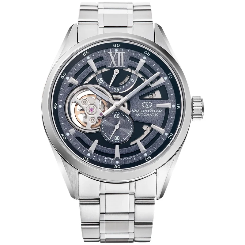 Montre Orient Star Contemporary RE-AV0138V00B Cœur Ouvert Bleu Automatique