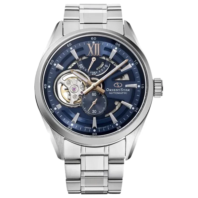 Montre Orient Star Contemporary RE-AV0135L00B Cœur Ouvert Bleu Automatique