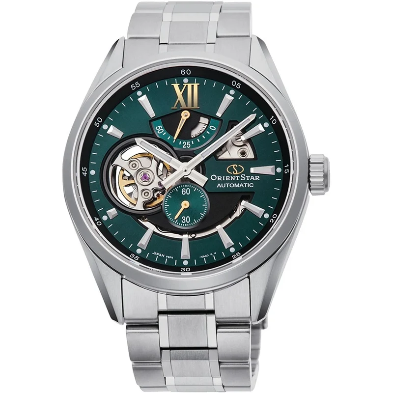 Montre Orient Star Contemporary RE-AV0114E00B Cœur ouvert Vert Automatique