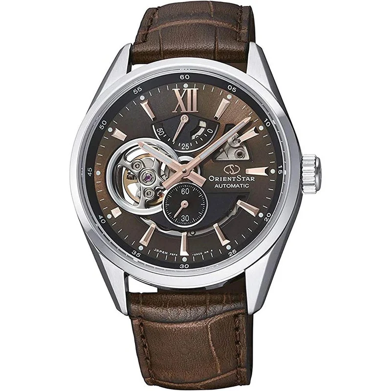 Montre Orient Star Contemporary RE-AV0006Y00B Cœur ouvert Marron Automatique