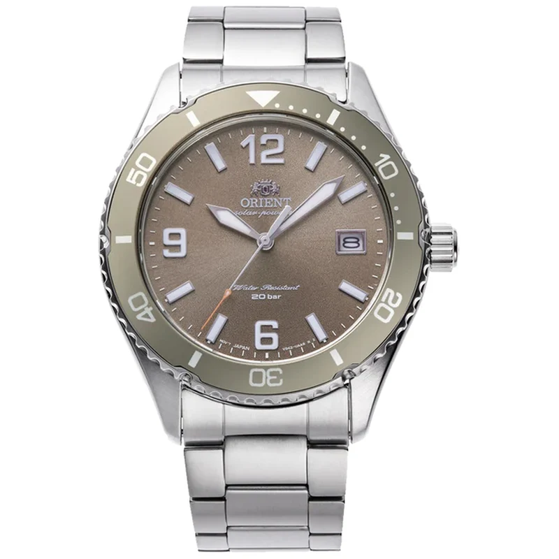 Montre Orient Mako RA-WJ0004Y10B Marron Solaire