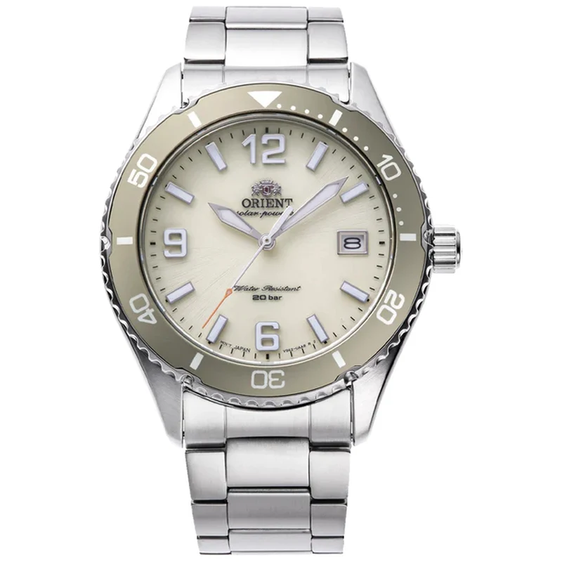 Montre Orient Mako RA-WJ0003S10B Ivoire Solaire