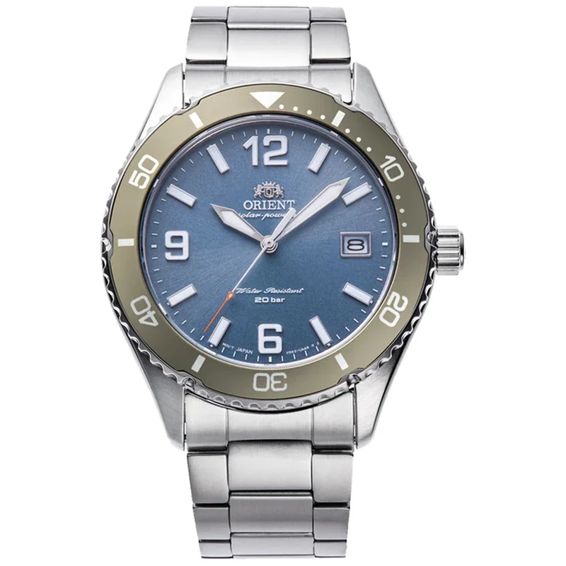 Montre Orient Mako RA-WJ0002L10B Bleu Solaire