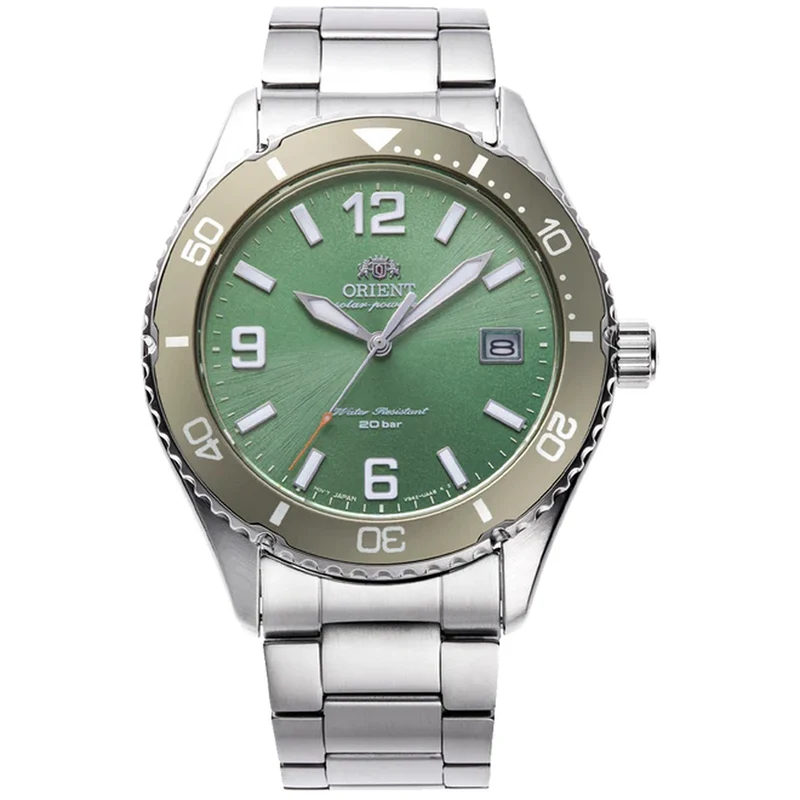 Montre Orient Mako RA-WJ0001E10B Vert Solaire
