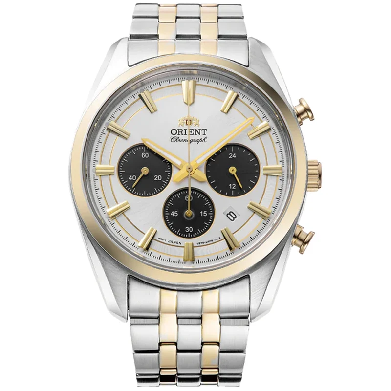 Montre Orient Stretto RA-TX0302S10B Solar Chronograph Blanc Solaire