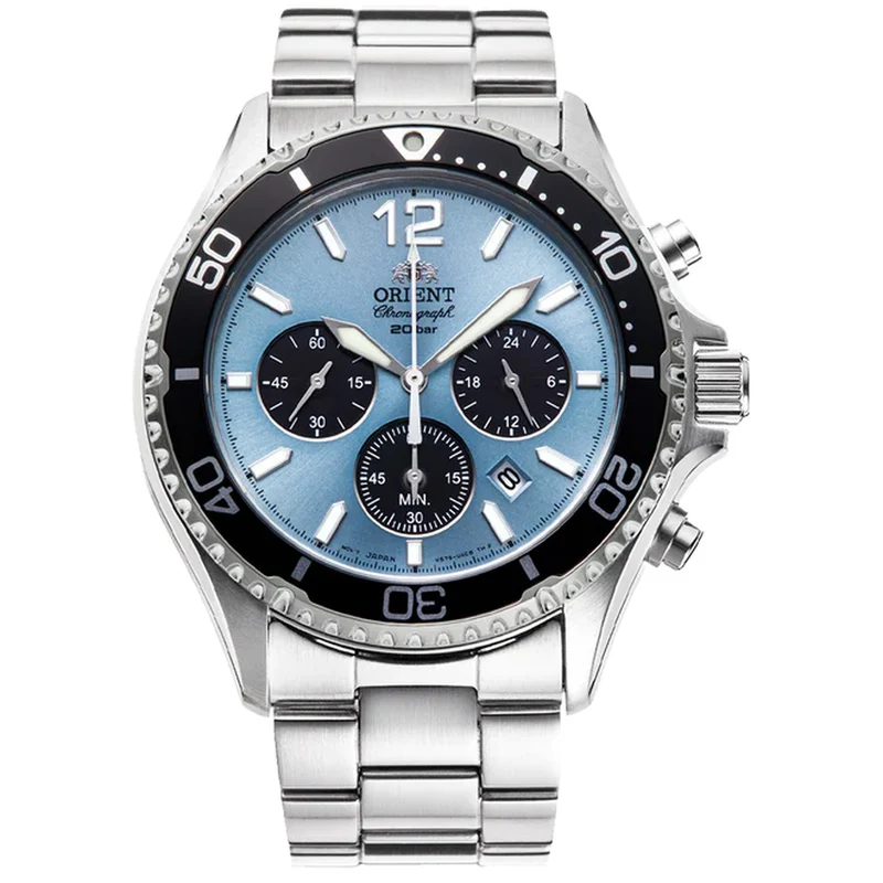 Montre Orient Mako RA-TX0206L10B Sports Solar Chronograph Bleu Solaire