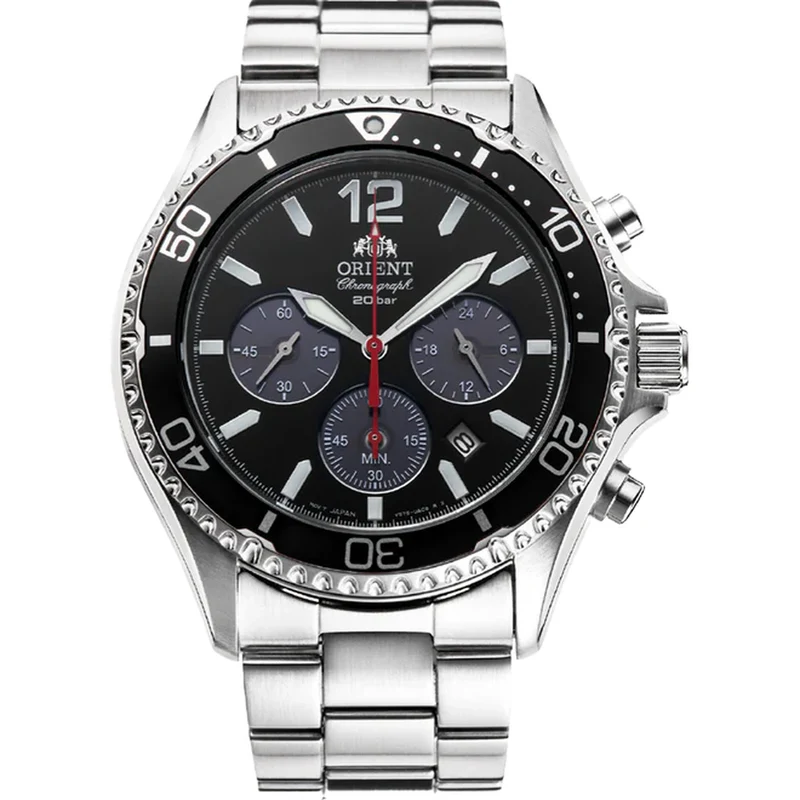 Montre Orient Mako RA-TX0202B10B Sports Solar Chronograph Noir Solaire