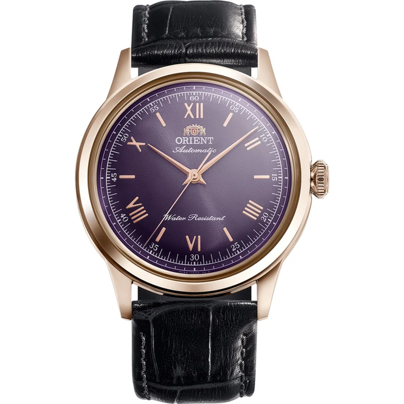 Montre Orient Bambino RA-BB0005V30B 38mm Chiffres Romains Édition Limitée Violet Automatique