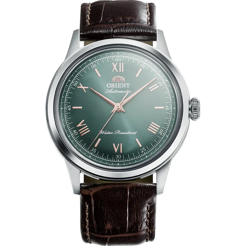 Montre Orient Bambino RA-BB0001E30B 38mm Chiffres Romains Vert Automatique