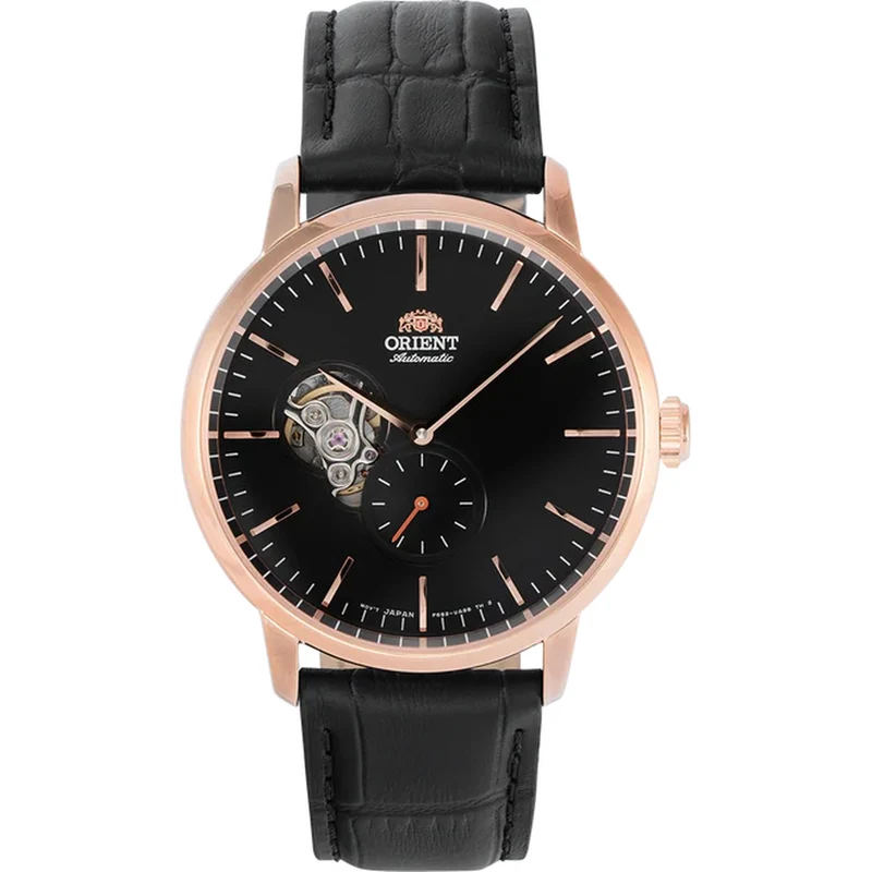 Montre Orient Contemporary RA-AR0103B30B Cœur ouvert Noir Automatique