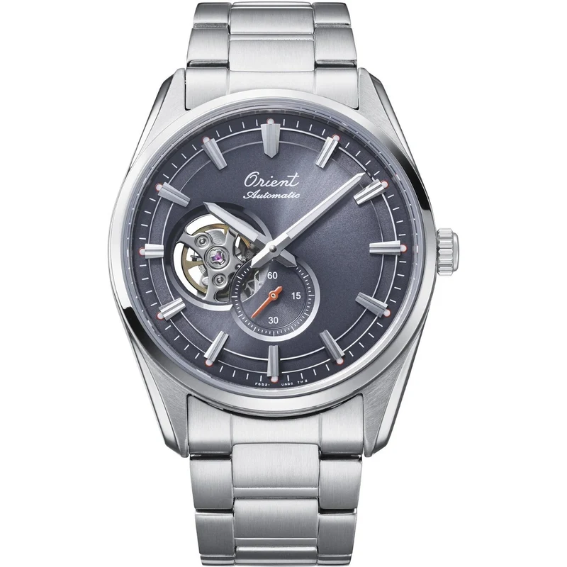 Montre Orient Stretto RA-AR0012N30B Cœur ouvert Gris Automatique