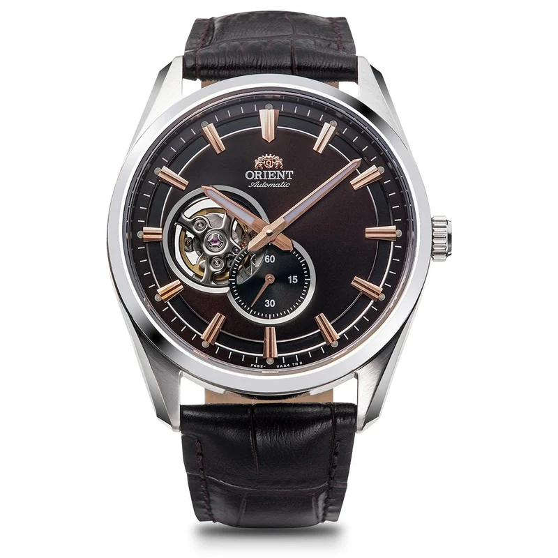 Montre Orient Contemporary RA-AR0005Y30B Cœur ouvert Marron Automatique