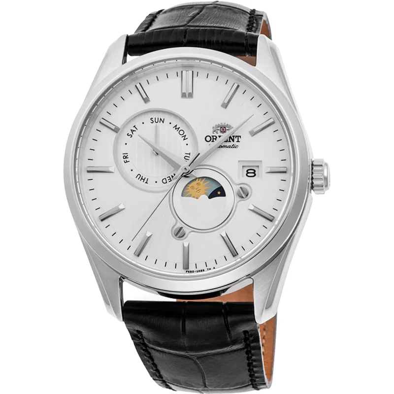 Montre Orient Classic RA-AK0310S30B Sun & Moon Blanc Automatique