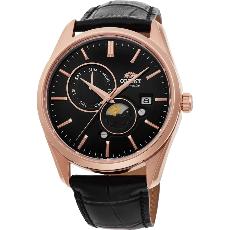 Montre Orient Contemporary RA-AK0309B30B Sun & Moon Noir Automatique