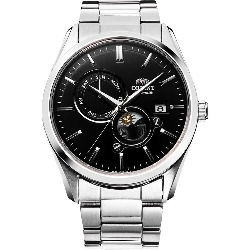 Montre Orient Contemporary RA-AK0307B30B Sun & Moon Noir Automatique