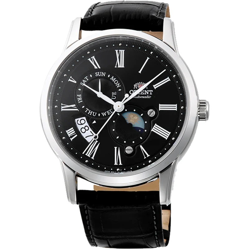 Montre Orient Classic RA-AK0010B30B Sun & Moon Noir Solaire