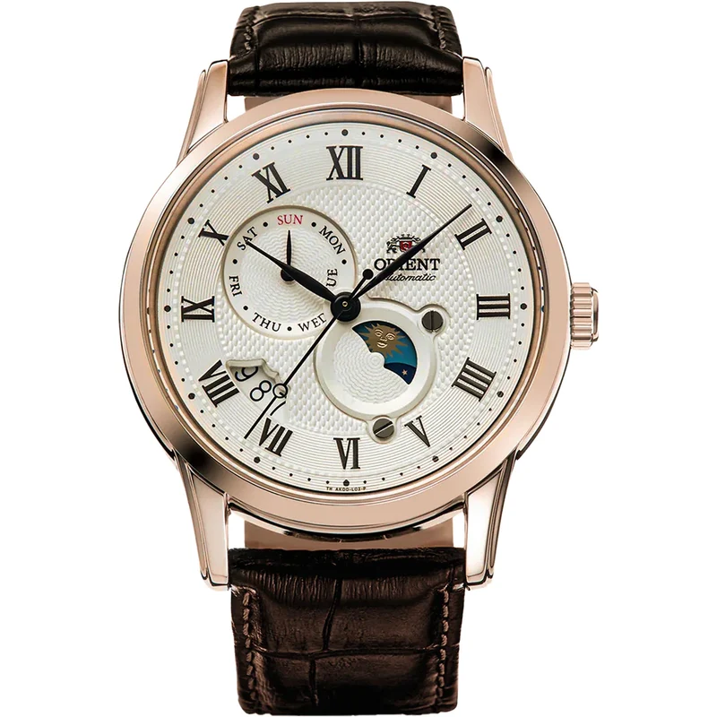 Montre Orient Classic RA-AK0007S30B Sun & Moon Beige Solaire