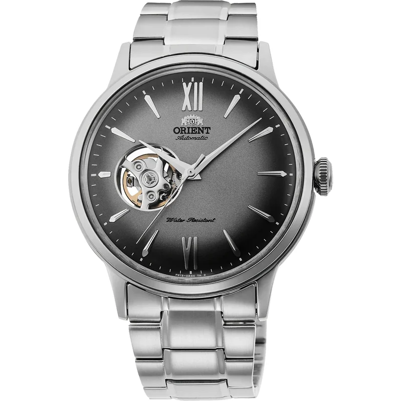 Montre Orient Bambino RA-AG0029N30B Cœur ouvert Gris Automatique