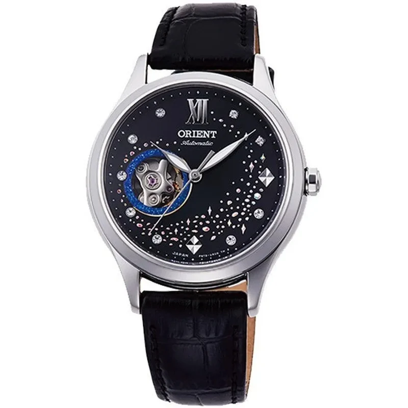 Montre Orient Contemporary RA-AG0019B30B Blue Moon II Cœur ouvert Noir Automatique