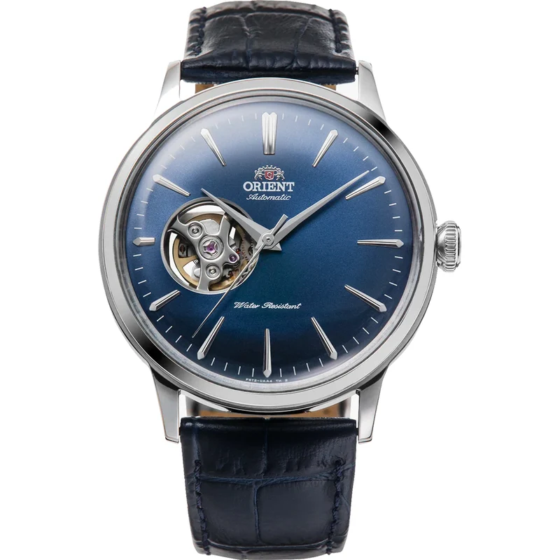 Montre Orient Bambino RA-AG0005L30B Cœur ouvert Bleu Automatique