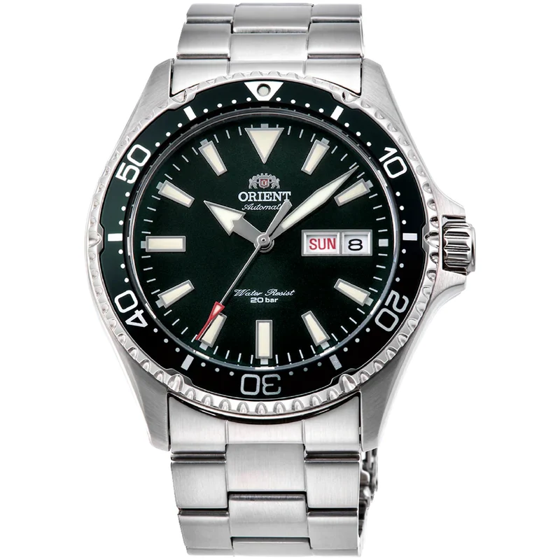Montre Orient Mako III RA-AA0004E39B Kamasu Vert Automatique