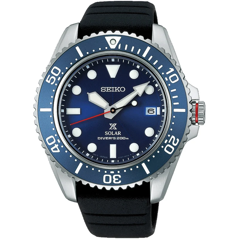 Montre Seiko Homme Prospex Solar SNE593P1 Bleu Caoutchouc