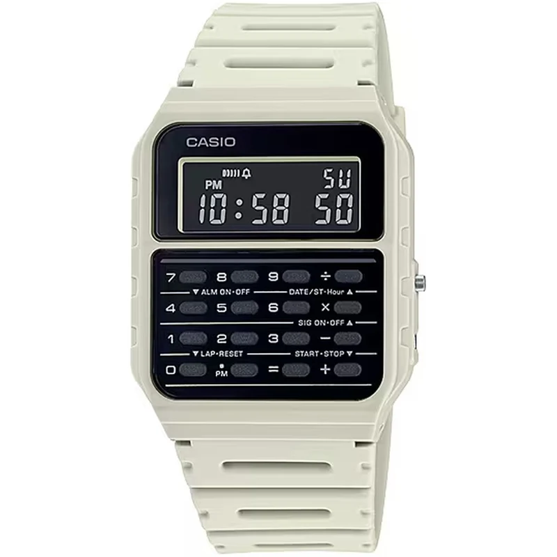 Montre Casio Homme CA-53WF-8B Quartz Digitale Blanc Noir