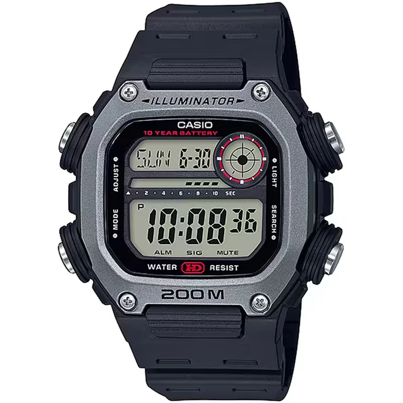 Montre Casio Homme DW-291H-1A Quartz Digitale Noir Gris