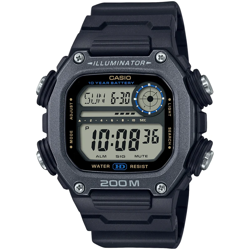 Montre Casio Homme DW-291HX-1A Quartz Digitale Noir Gris