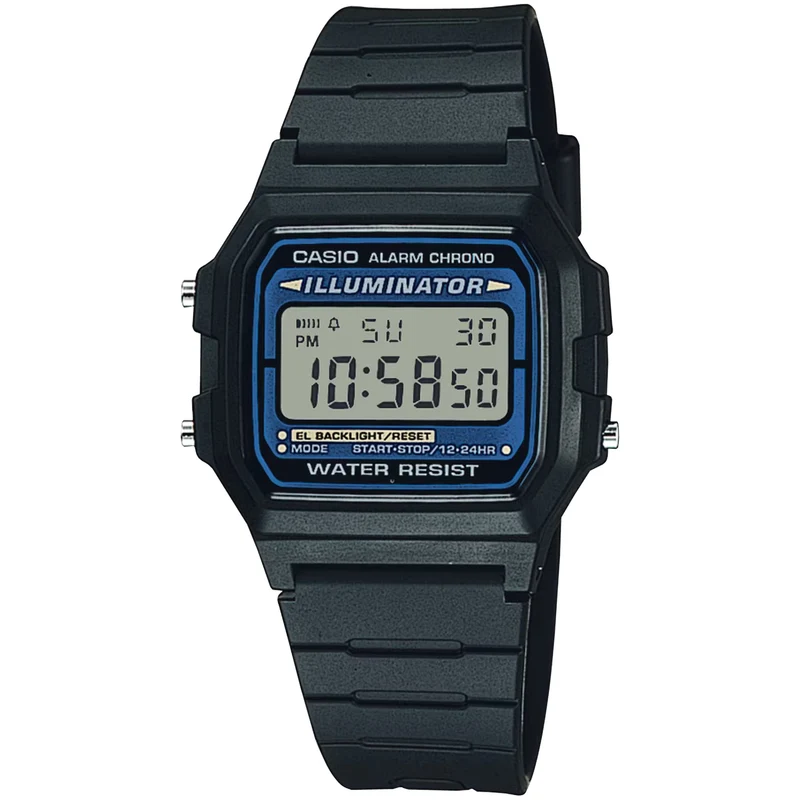 Montre Casio Homme F-105W-1A Quartz Digitale Noir Bleu