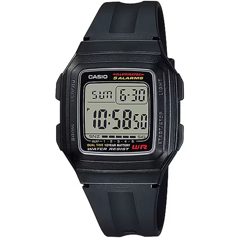Montre Casio Homme F-201WA-1A Quartz Digitale Noir