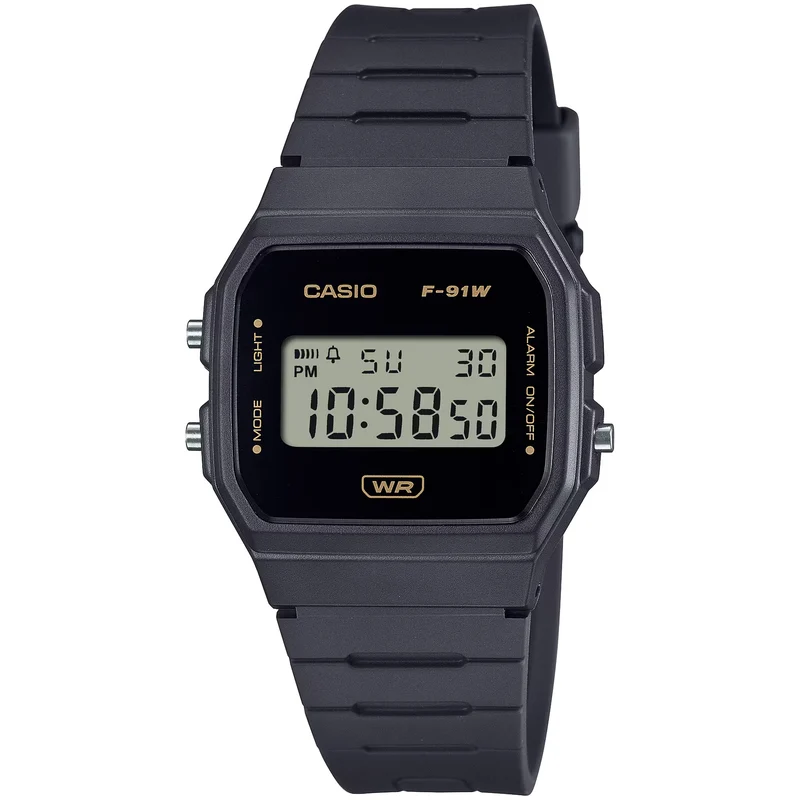 Montre Casio Mixte F-91WB-8A Quartz Digitale Gris
