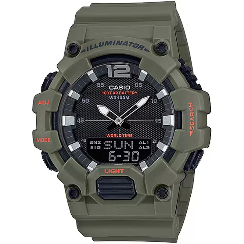 Montre Casio Homme HDC-700-3A2 Quartz Analogique / Digitale Vert Noir