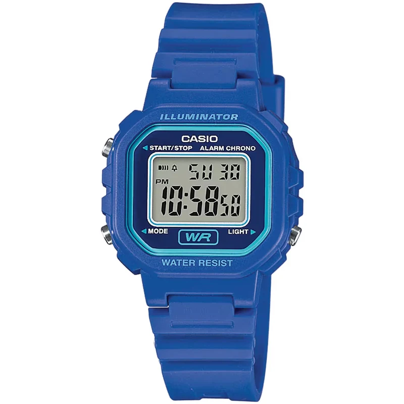 Montre Casio Femme LA-20WH-2A Quartz Digitale Bleu