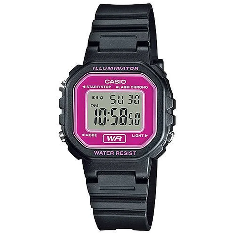 Montre Casio Femme LA-20WH-4A Quartz Digitale Noir Rose