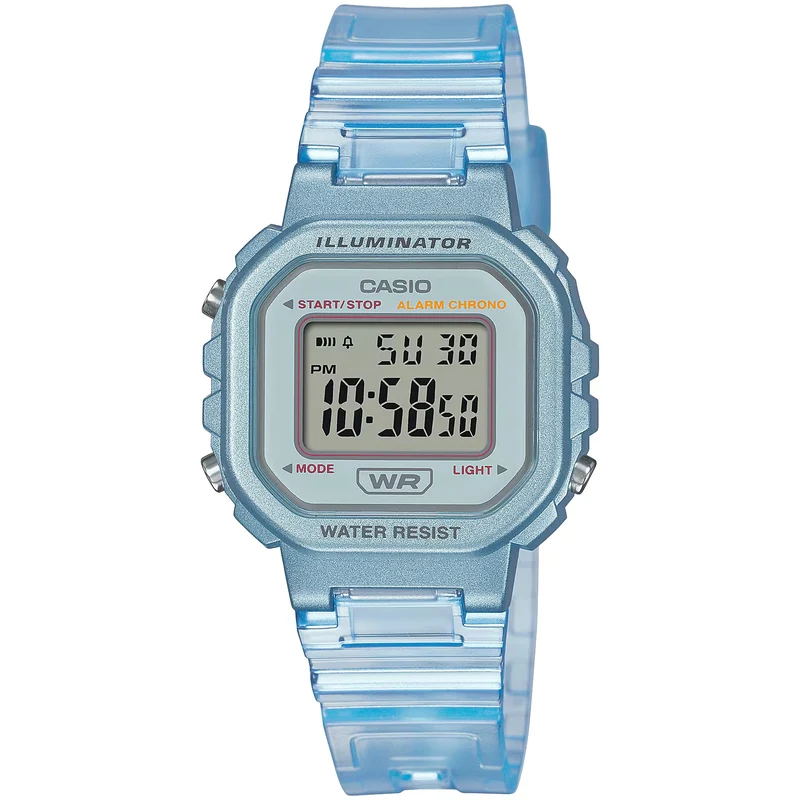 Montre Casio Femme LA-20WHS-2A Quartz Digitale Bleu
